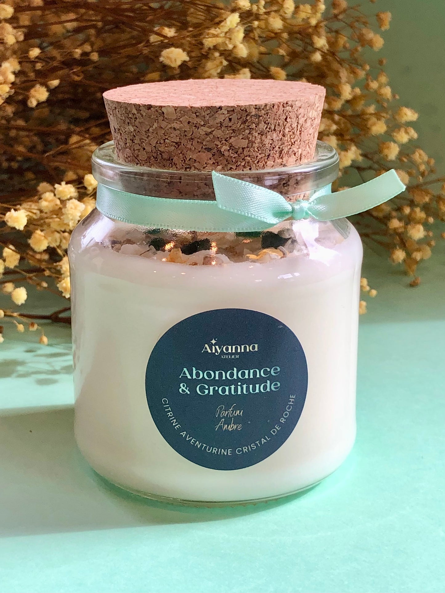 BOUGIE À VŒUX - Abondance & Gratitude - Ambre