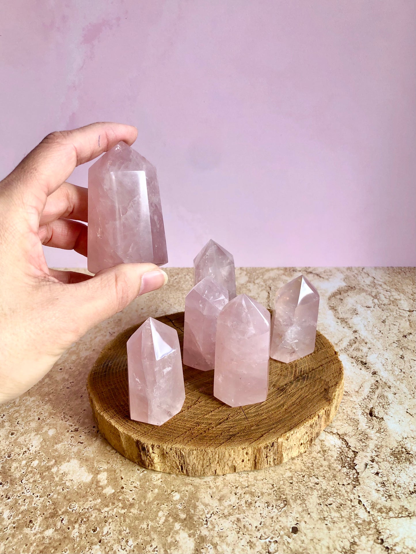 QUARTZ ROSE - Pointe - Amour
