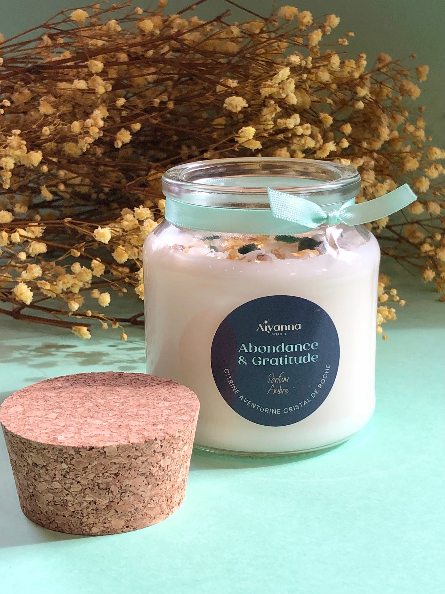 BOUGIE À VŒUX - Abondance & Gratitude - Ambre