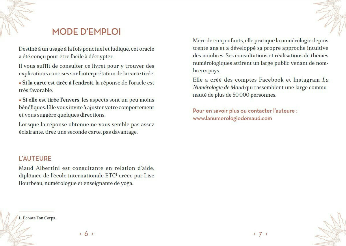 ORACLE DES NOMBRES