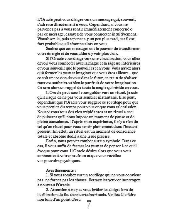 LIVRE ORACLE INSTANT MAGIQUE