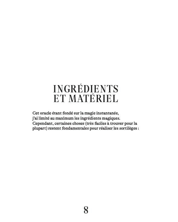 LIVRE ORACLE INSTANT MAGIQUE