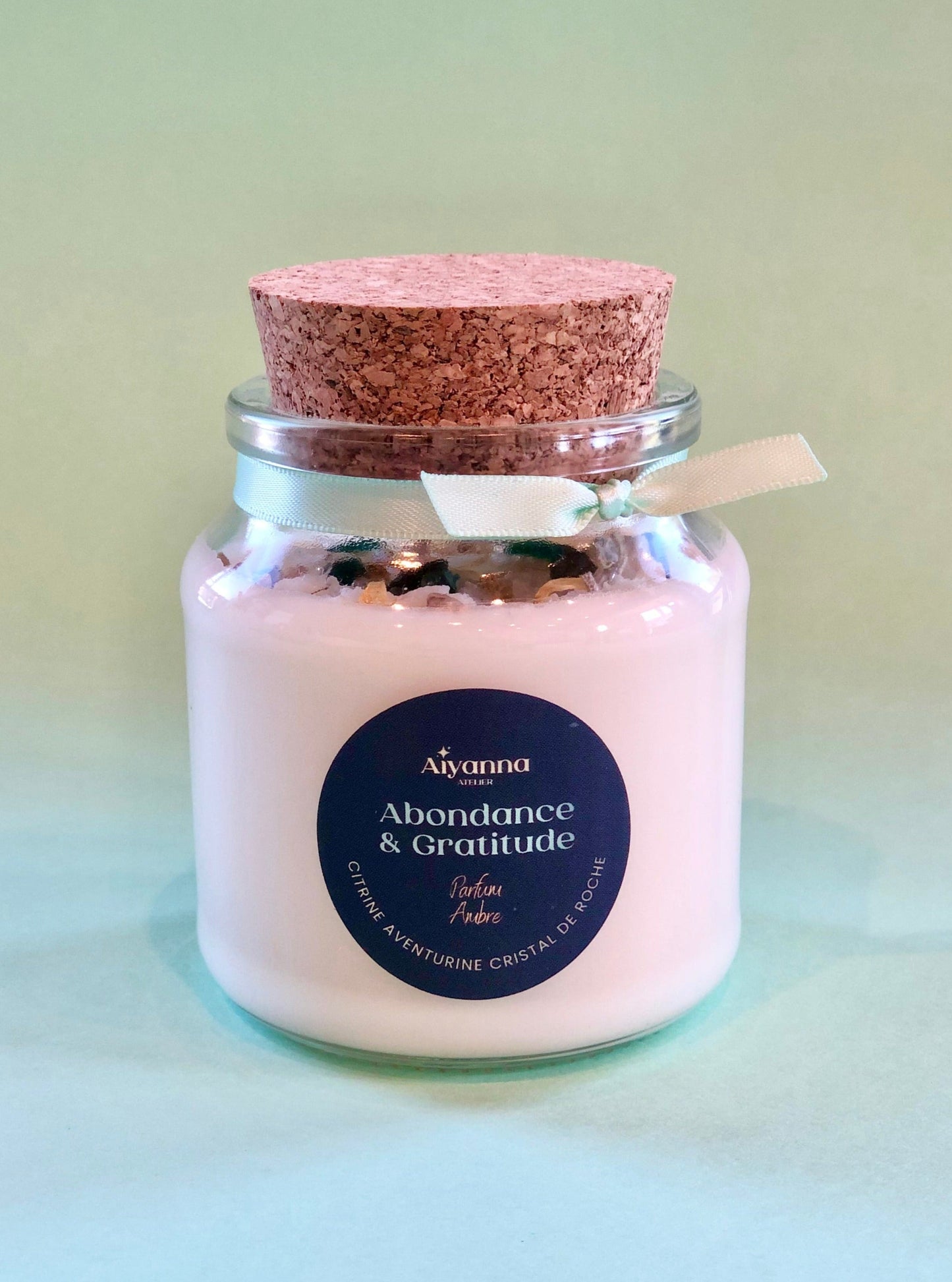 BOUGIE À VŒUX - Abondance & Gratitude - Ambre
