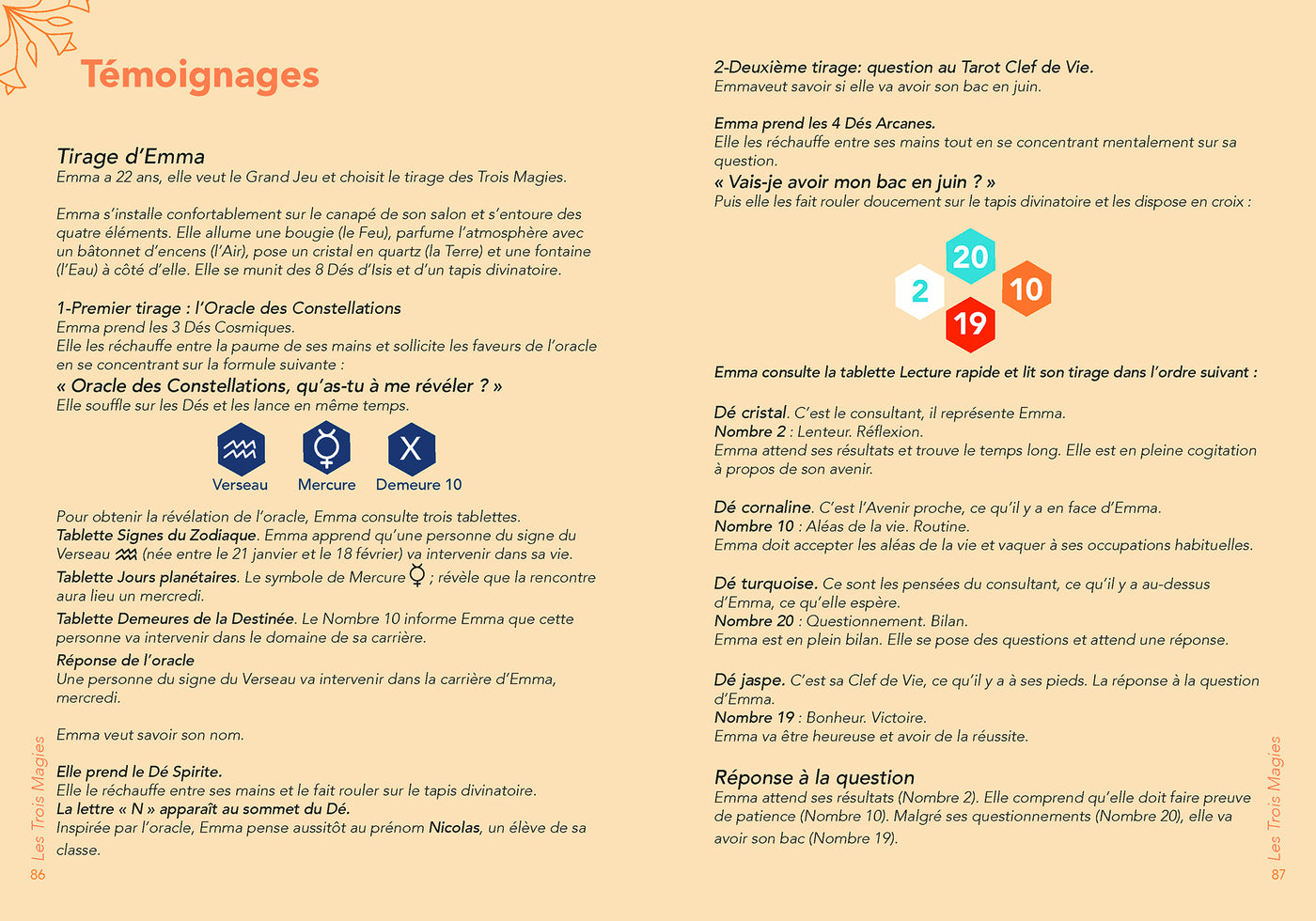 JEU LES DÉS D'ISIS