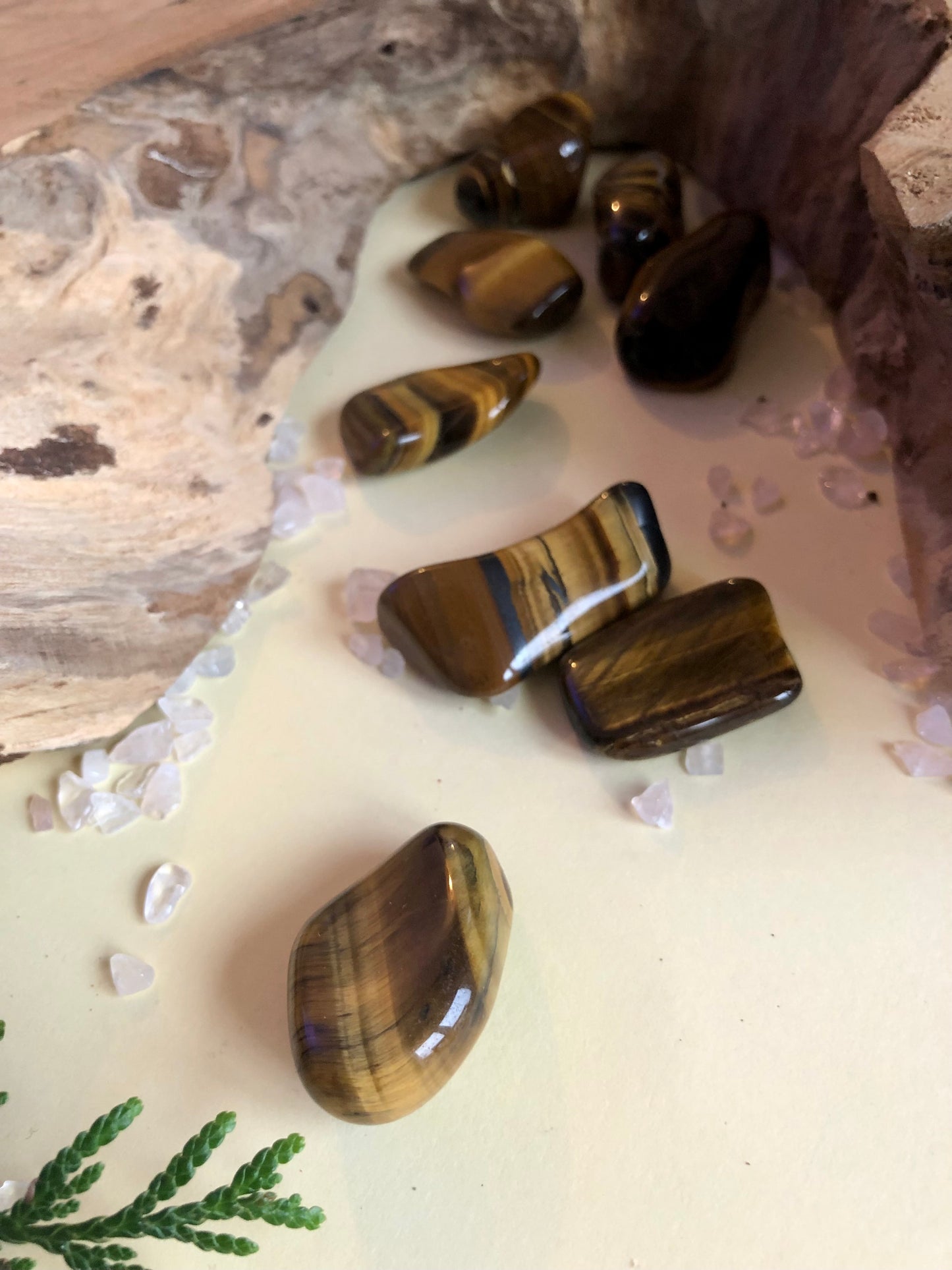 OEIL DE TIGRE - Pierre roulée - Protection