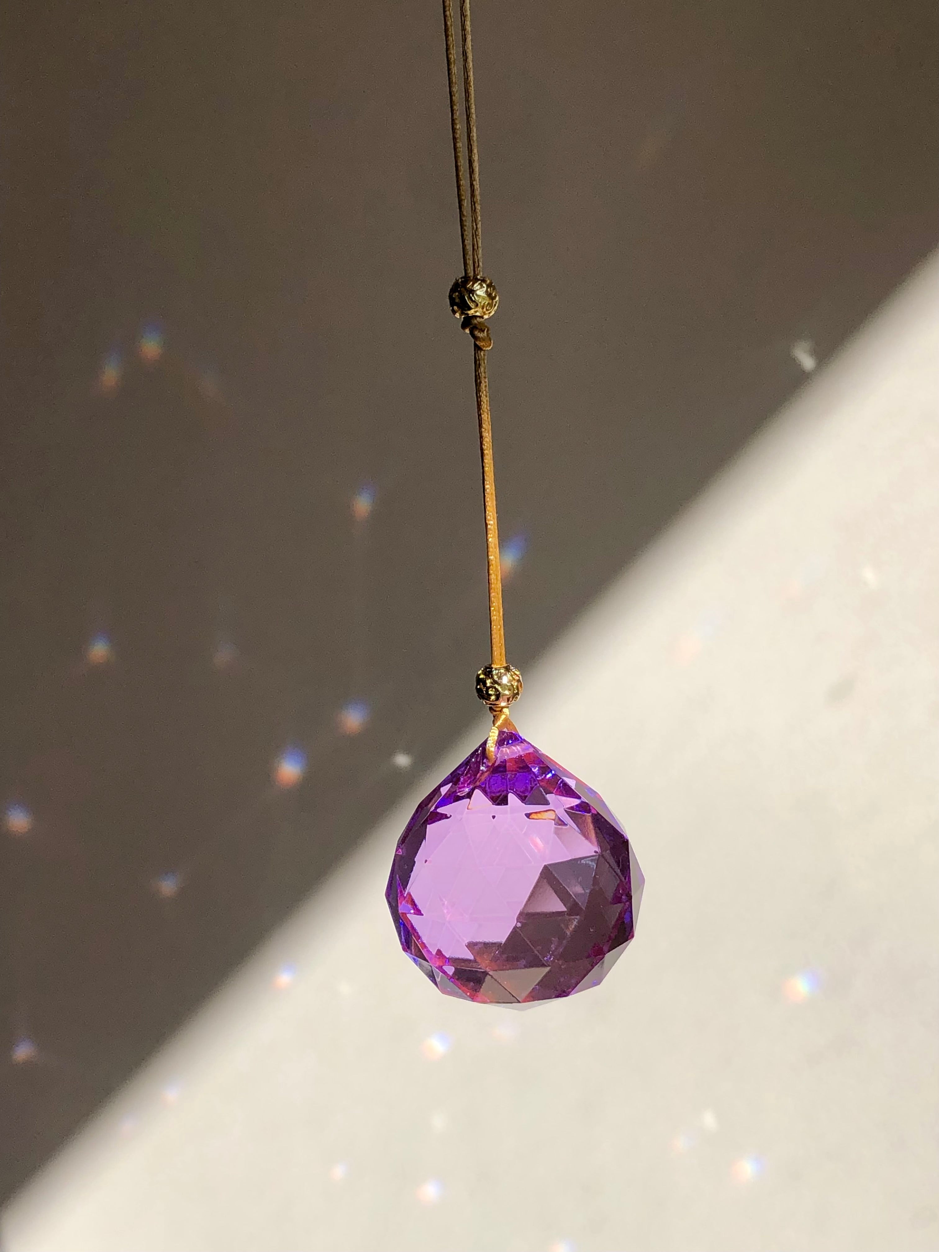 Décoration De Fenêtre Attrape-soleil Avec Lune Et Cristal De Tourmaline